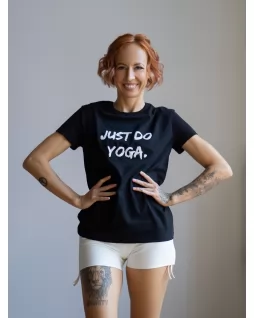 Футболка женская — Just do yoga